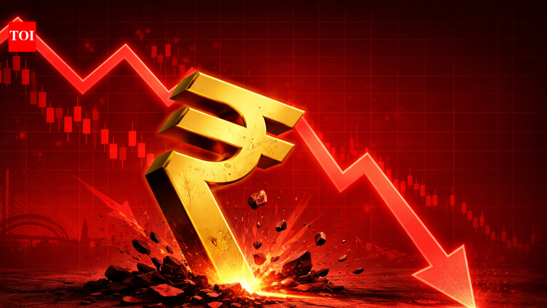 Rupee hits record low: Currency tumbles to 93.94 against US dollar amid Middle East tensions Rupee hits record low: Currency tumbles to 93.94 against US dollar amid Middle East tensions