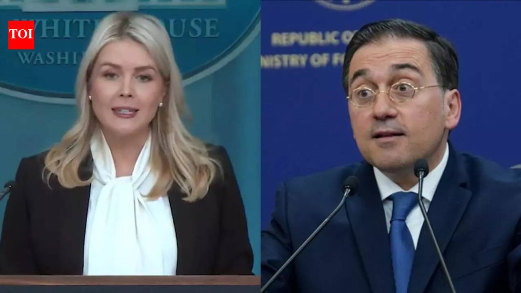 US says Spain ‘agreed to cooperate with US military’; foreign minister denies White House claim