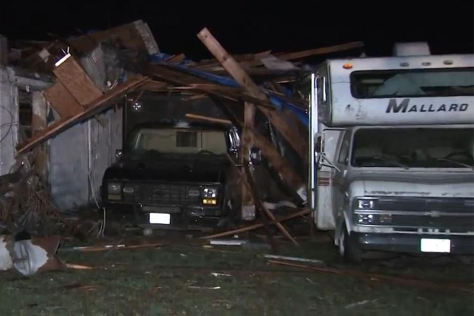 Tornadoes tear through the Midwest, destroying homes and causing extensive damage.
