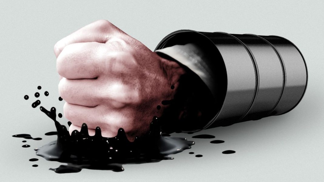 Oil prices shot up after trouble in the Strait of Hormuz.