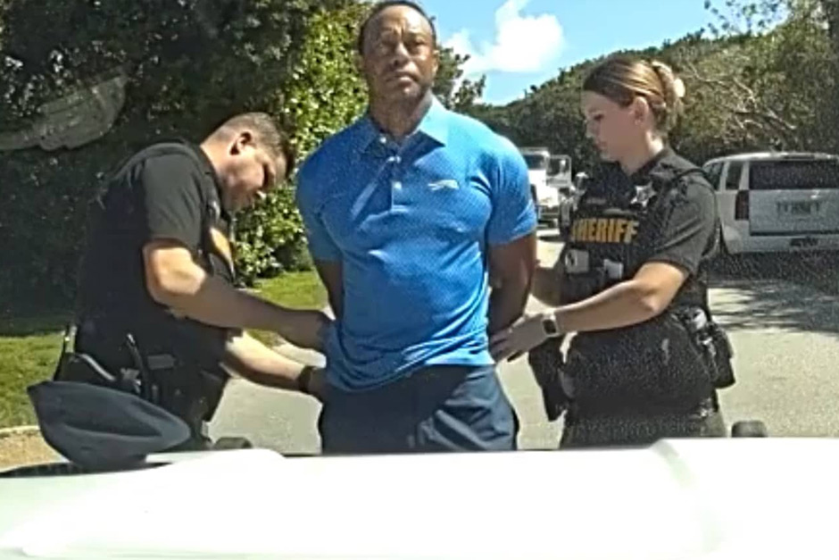 Tiger Woods told police he called Trump after his DUI crash, as seen on bodycam video. Tiger Woods told police he called Trump after his DUI crash, as seen on bodycam video.
