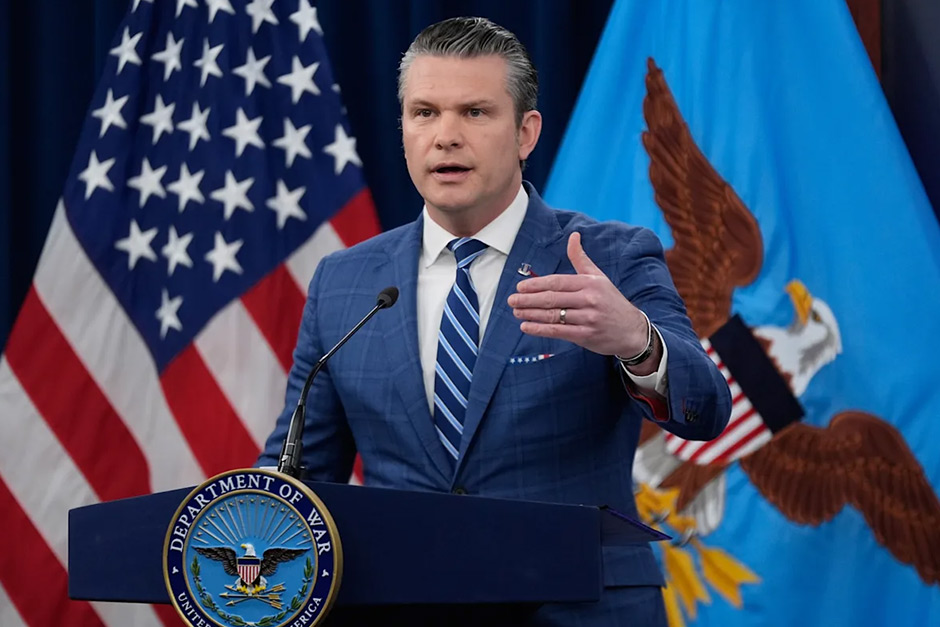 Hegseth declares victory in the Iran war, while Caine urges caution. Hegseth declares victory in the Iran war, while Caine urges caution.