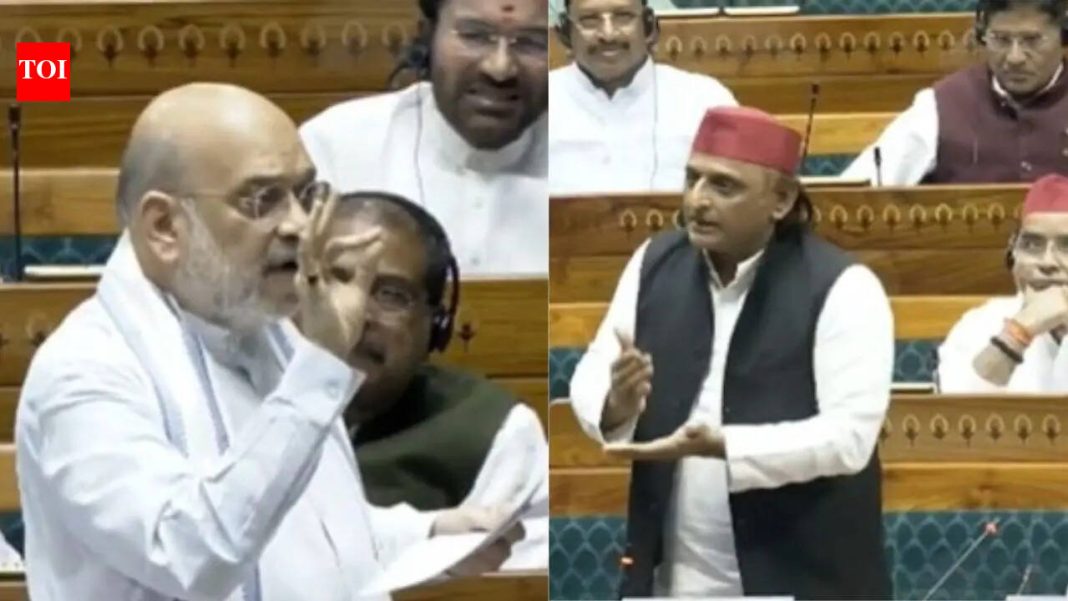 'Halt proceedings for an hour': Amit Shah's proposal to oppn on Delimitaton Bill; Akhilesh hits back with 'woman PM' remark