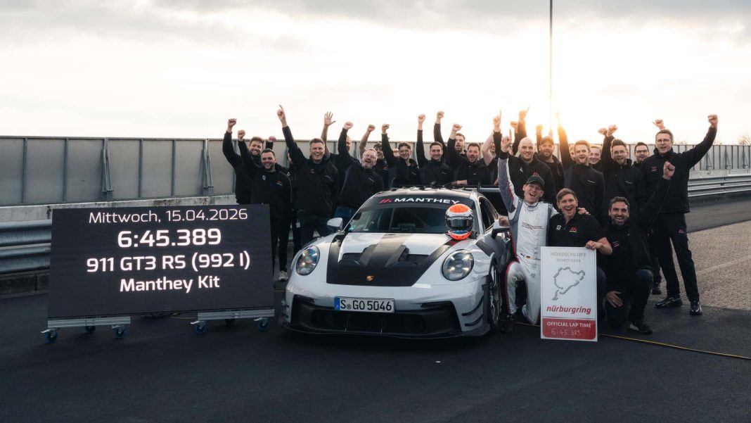 Don't Even Think 'Mustang': The 911 GT3 RS With Manthey Kit Just Crushed the Nürburgring.