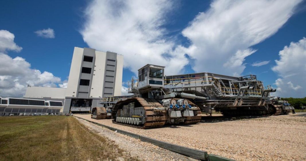 Prep for next Artemis mission begins with launch pad’s Crawler-Transport