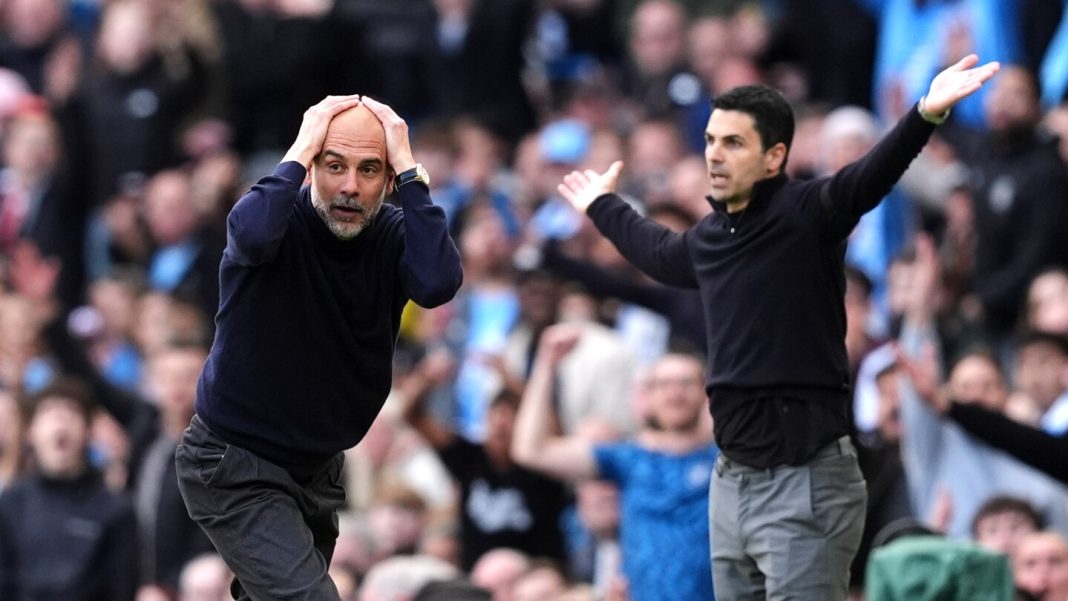What did Pep Guardiola say after Man City's huge win over Arsenal in the title race?