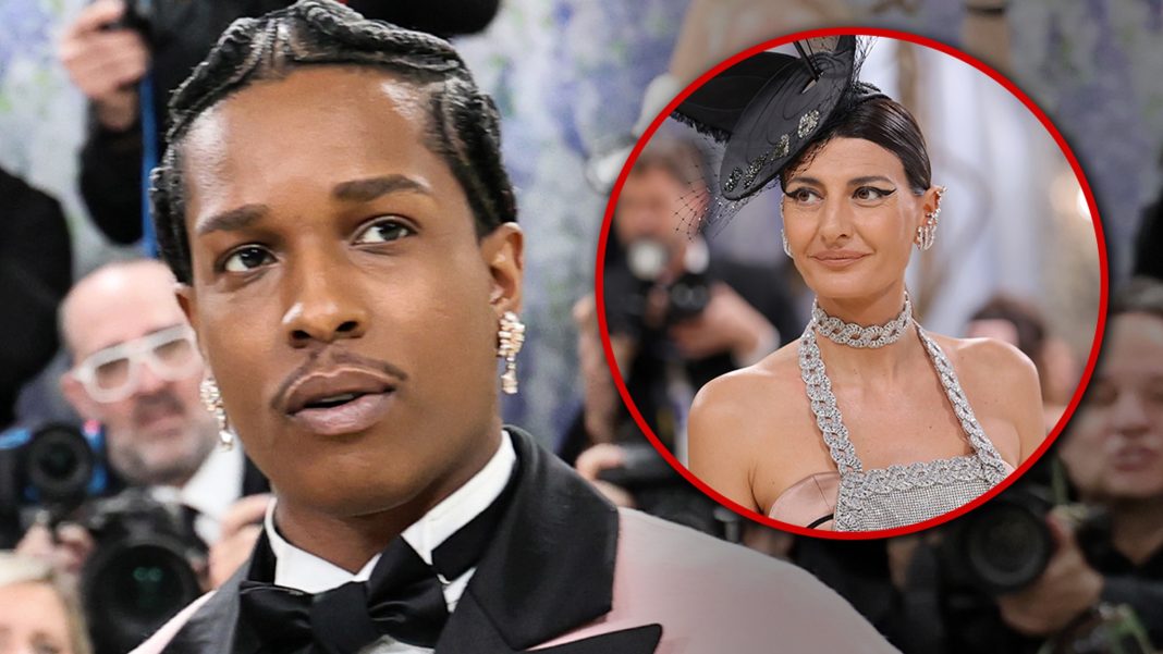 Turns out the woman seen talking to A$AP Rocky at the Met Gala knows and respects Rihanna.