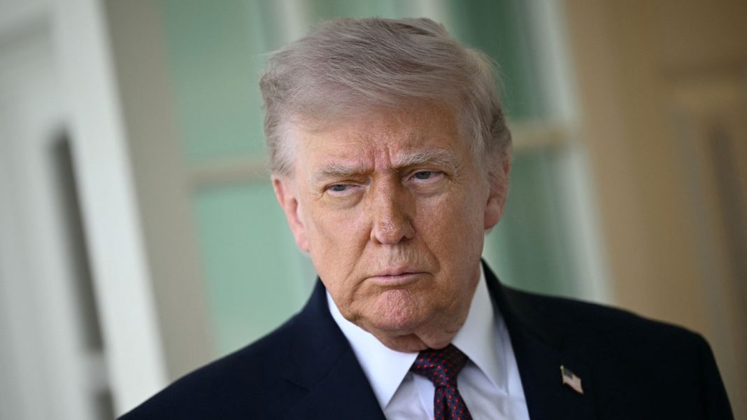 Trump says the Navy will start escorting ships out of the Strait of Hormuz on Monday.