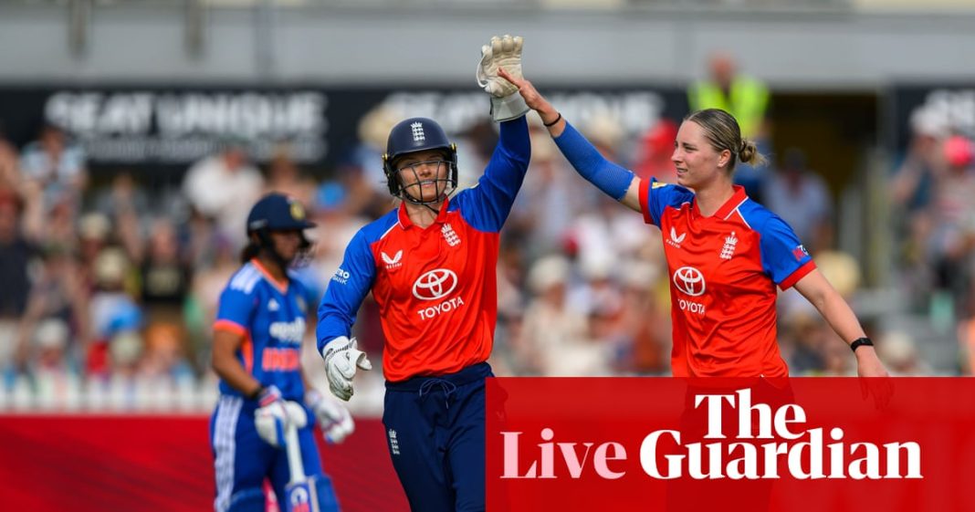 England beat India by 26 runs: second women’s T20 international - as it happened