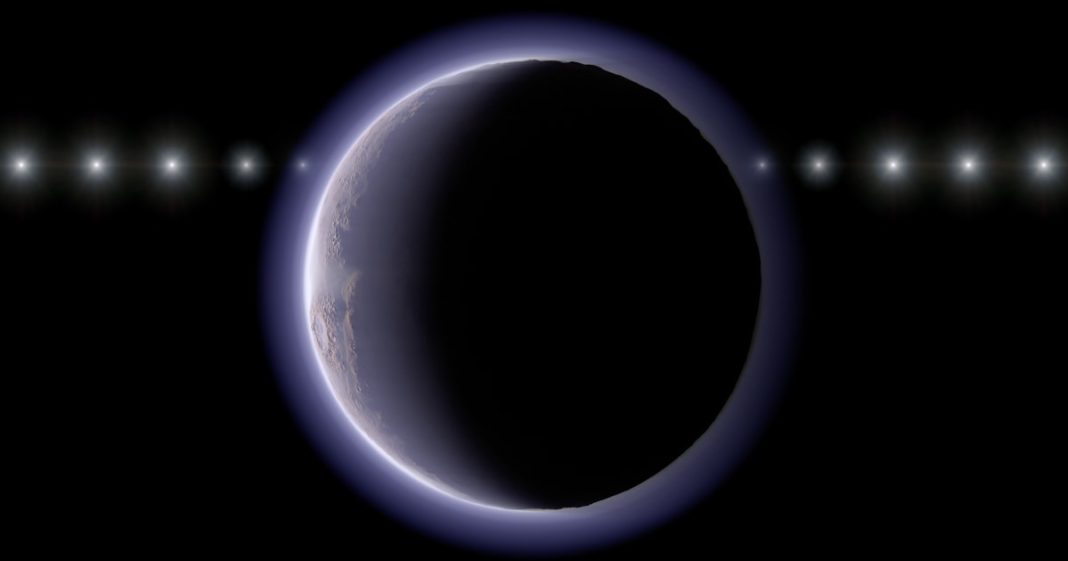 Astronomers think they've found an atmosphere around a tiny, icy world out beyond Pluto.