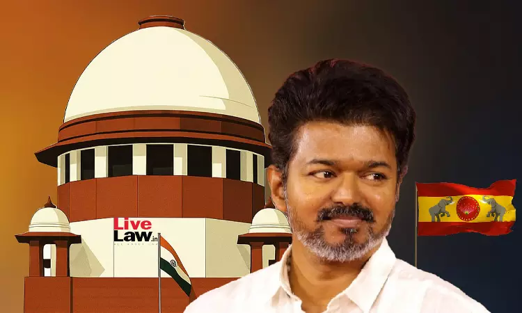 Plea In Supreme Court To Direct TN Governor To Invite Vijay's TVK Party To Form Government