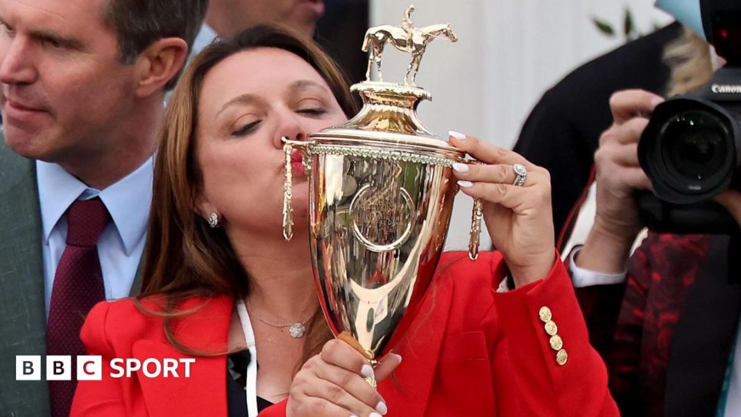 Cherie DeVaux makes history at the 2026 Kentucky Derby with Golden Tempo's thrilling late-surge win.