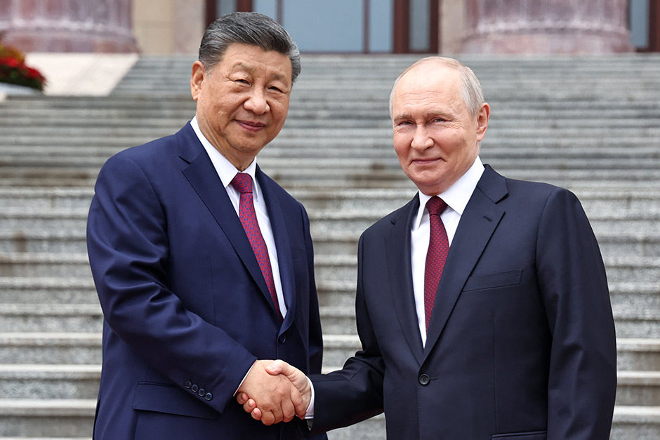Xi and Putin are meeting in Beijing, just days after Trump's visit. We've got live coverage! Xi and Putin are meeting in Beijing, just days after Trump's visit. We've got live coverage!
