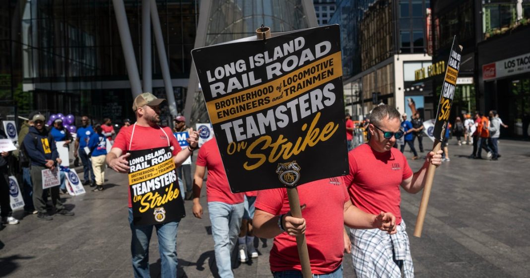LIRR riders still face hours-long commutes to NYC as the train strike drags into its third day. LIRR riders still face hours-long commutes to NYC as the train strike drags into its third day.