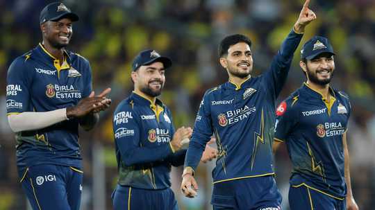 GT secure top-two berth, send CSK packing with crushing 89-run victory