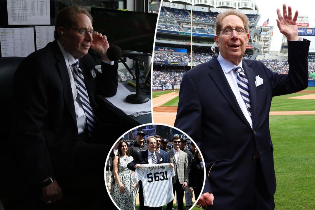John Sterling, the legendary voice of the Yankees, has died at 87.
