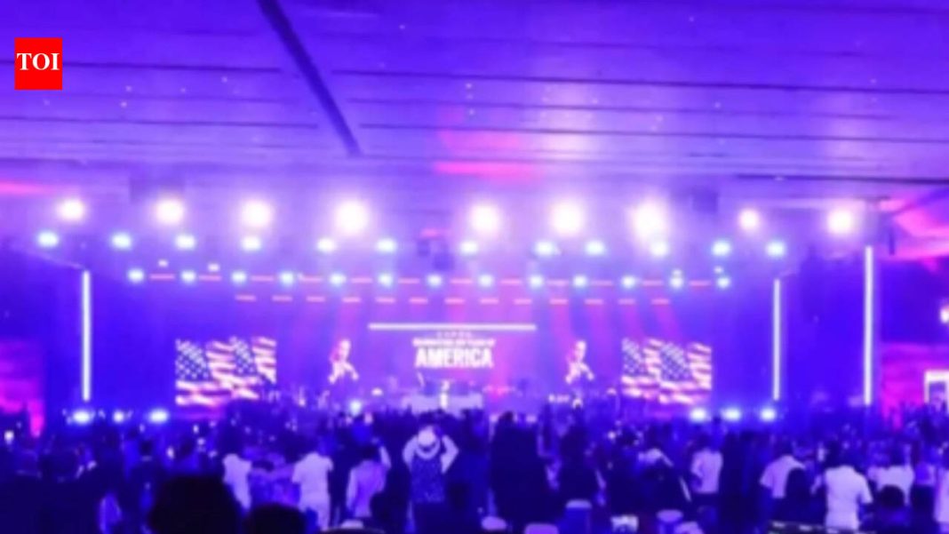 'I love Prime Minister Modi': Trump makes surprise live call during US embassy event in Delhi - video 'I love Prime Minister Modi': Trump makes surprise live call during US embassy event in Delhi - video