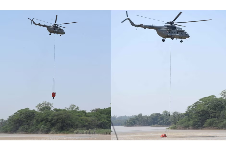 ‘Bambi bucket’ ops, ₹67 lakh losses: IAF steps in as Himachal battles massive forest fire in Kasauli ‘Bambi bucket’ ops, ₹67 lakh losses: IAF steps in as Himachal battles massive forest fire in Kasauli