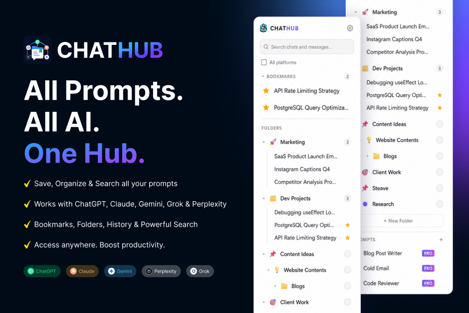 ChatHub: The Only Chrome Extension That Runs All Your AIs at Once